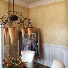 European makeover warm Tuscan yellow ocher and sienna wall glaze looks like real plaster flowers1 1